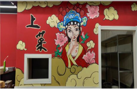 凤凰墙体彩绘的发展和应用